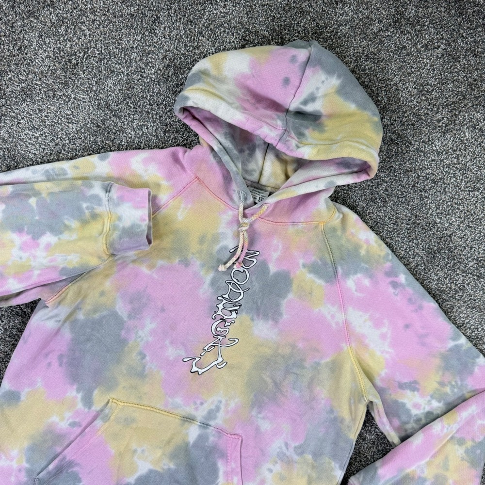 Bodega Hidden In Plain Sight Tie Dye Hoodie Mens XL Pink Yellow Grey Tie Dye USA